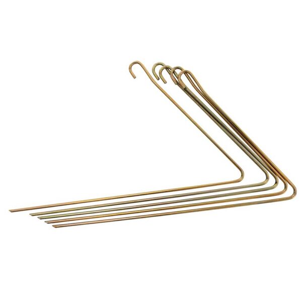 Tent Peg V-Shape 400x5mm  Spring Steel (5-Pack)