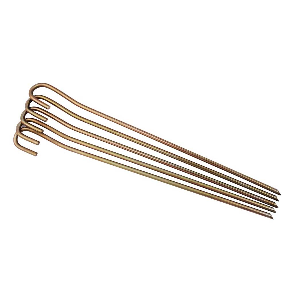POS_225-078 Tent Peg Straight 250x5mm Spring Steel (5-Pack) - Image 1