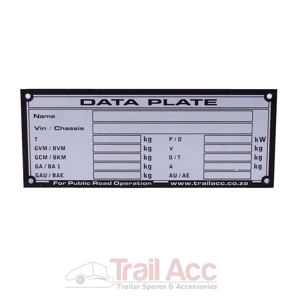 POS_DP001 Data Plate - Image 1