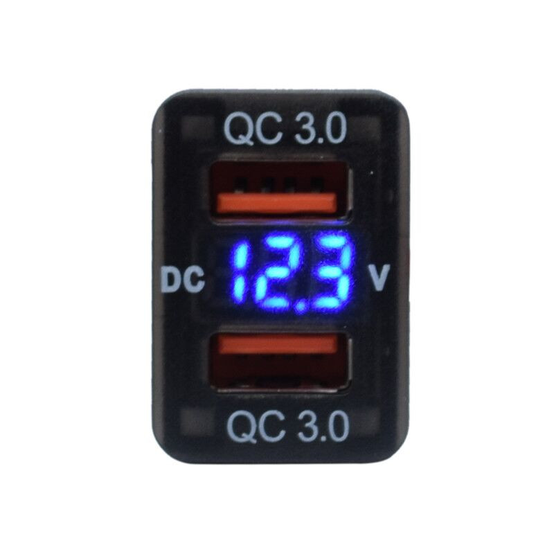 POS_LUMENO-10-DualQC3ampwithvoltmeterVigo Dual QC3 USB With Volt Meter - Image 1