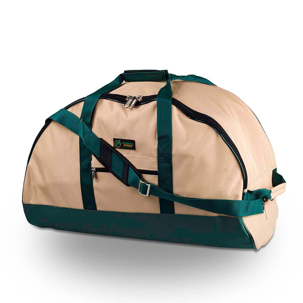 POS_TB001B Travel Bag Campmor Half Moon Beige (Silver Fittings) - Image 1