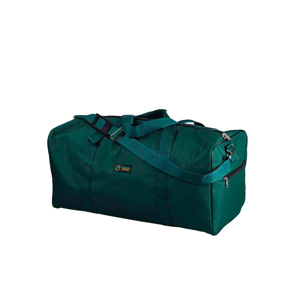 POS_TB002G Travel Bag Campmor Square Green (Silver Fittings) - Image 1
