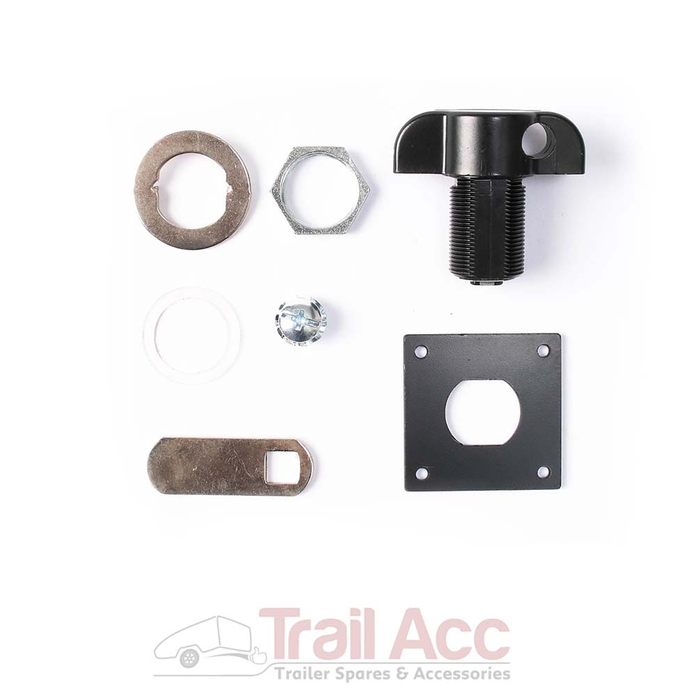 POS_WKL110 Padlockable Camlock Black - Image 1