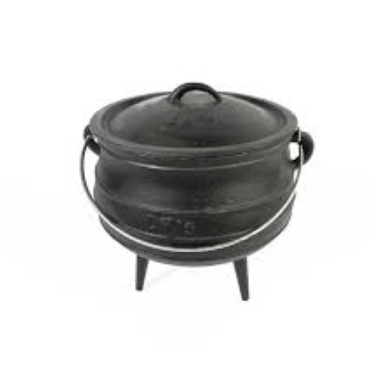 POS_lkspotblack3 LKs Pot (3-Leg) Size2 6.0L (CI) - Image 1