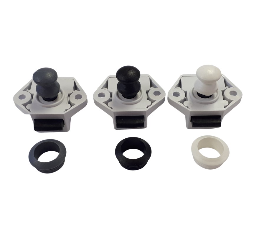 POS_pushbuttonall Push Button Door&Plastic Knob & G/B - Image 1